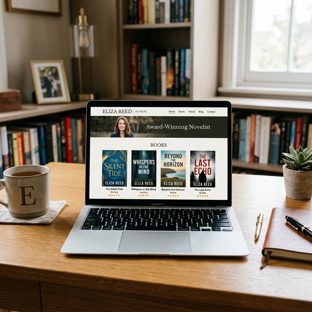 Author Website Design Visual
